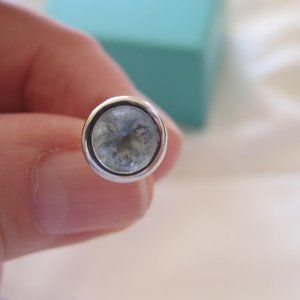 Color By The Yard Peretti style 14k white gold earrings.Custom made. Brand new.